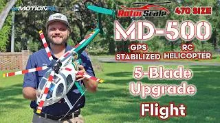 Thumbnail: RotorScale MD-500E Super Scale 470 Size With 5-Blade Upgrade Flight | Motion RC