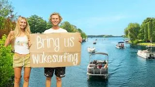 Thumbnail: Will Strangers Take Us Wakesurfing? Undercover Pros (Crosslake)