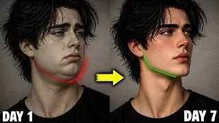 Thumbnail: How to get a Sharp & Attractive Jawline in 7 Days 😳 | Jawline Exercises 