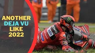 Thumbnail: Deja VU for Bagnaia! Will Multiple crashes be harmful or Will he make ground? #motogp2023