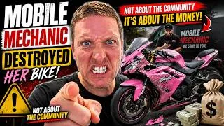 Thumbnail: Mobile Mechanic DESTROYED Her Motorcycle... Here's What Really Happened
