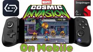Thumbnail: MARVEL Cosmic Invasion on Mobile Turnip 2.6 DXVK 3.0 Gamehub Snapdragon 6 gen 3 (Adreno 710)