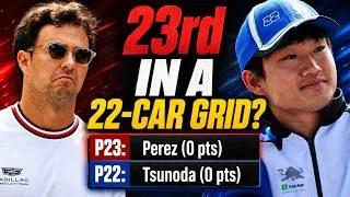 Thumbnail: The Bizarre F1 Rule That Put Yuki Tsunoda Ahead of Perez