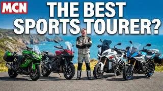 Thumbnail: Honda CB1000GT vs BMW S1000XR vs Kawasaki Ninja 1100 SX vs Suzuki GSX-S1000GX | MCN