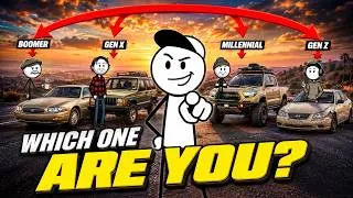 Thumbnail: Boomer vs Gen X vs Millennial vs Gen Z: Every Driver Decoded