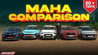 Thumbnail: Tata Punch vs Maruti Fronx vs Hyundai Exter vs Toyota Taisor vs Citroen C3X - MOST DETAILED COMPARO!