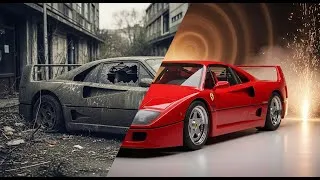 Thumbnail: ASMR Car Restoration Full Rebuild of Red Ferrari F40 1990 from Abandoned Condition to Looking New