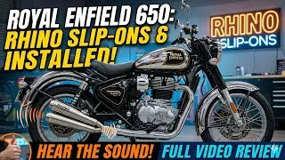Thumbnail: Royal Enfield Classic 650 with Rhino Slip-On Exhausts! (Sound Test)