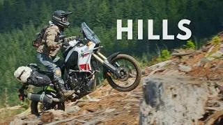 Thumbnail: Learn to Ride OFFROAD HILLS on a Loaded Adventure Motorcycle / Yamaha TÉNÉRÉ 700 / UPHILL DOWNHILL