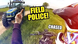 Thumbnail: Police & Angry Farmers CHASING Dirt Bikers 😳 | Best Moto Road Rage Compilation