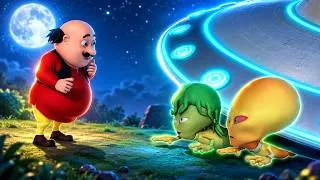 Thumbnail: Motu‑Patlu ने लिया Aliens को Rescue 😱👽| Motu-Patlu