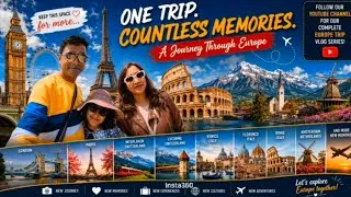 Thumbnail: 👀 Europe in 71 Seconds! ✈️🌍 #EuropeTrip #EuropeTravel #TravelVlog #FamilyTravel #TravelShorts #feed 