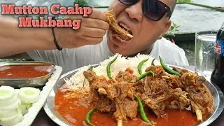 Thumbnail: Spicy 🔥 Mutton Caahp 🔥 Mukbang Youtube Video Mountainous Hungry 😛🔥