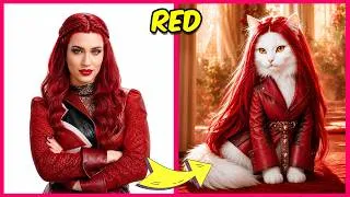 Thumbnail: Descendants: Wicked Wonderland Characters as CATS + Guess Who’s Singing & Dancing? 🎶💃🎙️
