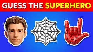 Thumbnail: Guess The Superhero By EMOJI? 🕷🦸 Emoji Quiz Challenge ~ Spider-Man, Captain America, Thor
