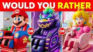 Thumbnail: Would You Rather - Build Your SUPER MARIO GALAXY House 🍄✨🌌🏰 ~