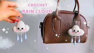 Thumbnail: Crochet rain cloud keychain 🌧️ Beginner friendly 🌧️ So cute and Easy #movadiy
