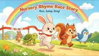 Thumbnail: Fun Race Day Nursery Rhyme Story For Kids!