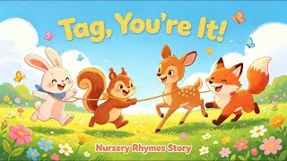 Thumbnail: Fun Tag Game Nursery Rhyme Story For Kids!