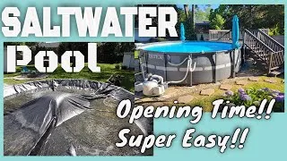 Thumbnail: Opening up our above ground Saltwater pool after Winter for the first time!