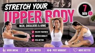 Thumbnail: 7 Minute Upper Body Stretch Routine | Neck, Shoulders & Arms for Tight Muscles