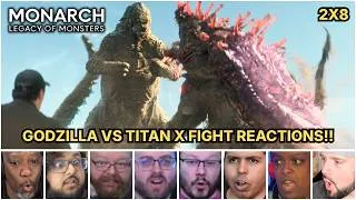 Thumbnail: Reactors Reacting To Godzilla Vs Titan X | Monarch: Legacy Of Monsters 2x8 Reaction Mashup