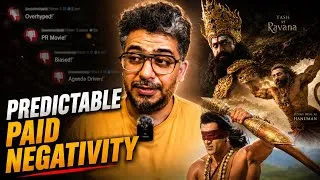 Thumbnail: 😡Paid Negativity! Ramayana Trailer Reviews | Yash Aura😡| Ranbir Kapoor Can't Act🤡? Shri Ram Vs Ravan