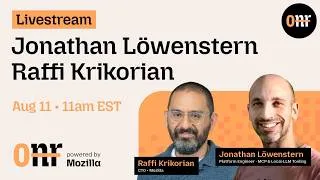 Thumbnail: Owners Not Renters Livestream Episode 1: Jonathan Löwenstern and Raffi Krikorian