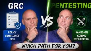Thumbnail: GRC vs Pentesting? What Cybersecurity Career To Choose? #cybersecurity