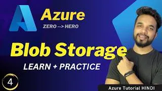Thumbnail: Azure Blob Storage for Beginners | Complete Practical Tutorial in Hindi