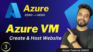 Thumbnail: Azure VM Tutorial for Beginners in Hindi | Create & Host Website