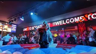 Thumbnail: Pretty girls from the West Riding on a mechanical bull at the #Benidorm entertainment venue.23th2024