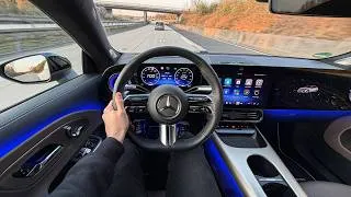 Thumbnail: NEW 2026 Mercedes CLA POV Drive on the Autobahn! 800km Range Tesla KILLER!