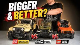 Thumbnail: LEGO G500 vs Nifeliz Willis vs Mould King Wrangler | Ultimate Technic 4x4 Comparison
