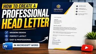 Thumbnail: How to Create a Professional Letterhead in Microsoft Word | Easy Step-by-Step Tutorial