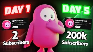 Thumbnail: Can you grow a Fall Guys channel in 7 days