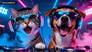 Thumbnail: Cats and Dogs Go Crazy on DJ Beats |Viral Dance Video