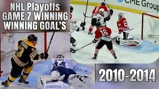 Thumbnail: NHL PLAYOFFS GAME 7 WINNING GOAL'S 2010-2014