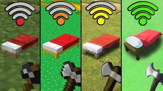 Thumbnail: New bed with different Wi-Fi in Minecraft Experiment