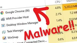 Thumbnail: How to Find Hidden Malware in Task Manager in 1 minute.