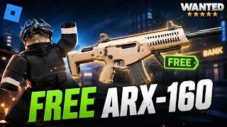 Thumbnail: How To Get Free ARX-160 Gun In Roblox Wanted?