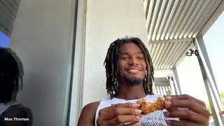 Thumbnail: Max Thomas Eating Fried Chicken But Wants to Be the Fastest Man in the World