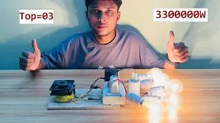 Thumbnail: Top 03 Free electricity energy 3300000W magnetic generator with light bulb at home 2026.