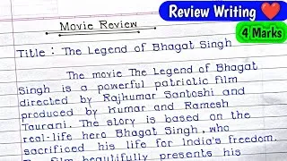 Thumbnail: The Legend of Bhagat Singh Film Review Writing | Class 11 & 12 Maharashtra Board | Mr. Examiner
