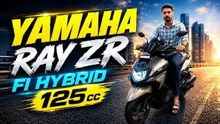 Thumbnail: ಭಾರತದ One & Only ಹೈಬ್ರಿಡ್ ಸ್ಕೂಟರ್ ⚡️| Yamaha RAY ZR 125cc FI Hybrid Scooter Review in Kannada |
