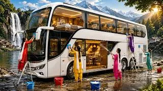 Thumbnail: They Found an Old Double-Decker Bus Deep Under the River and Turned It Into a Luxury Bus! 😱🚌✨