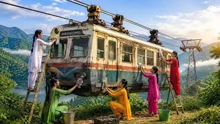 Thumbnail: 5 Village Girls Found a Giant Ropeway Train Hanging Between Mountains! 😱 