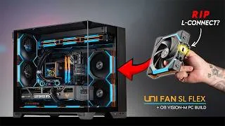 Thumbnail: Lian Li's Best PC Fan is Here… | UNI FAN SL FLEX | O11 Vision-M PC Build