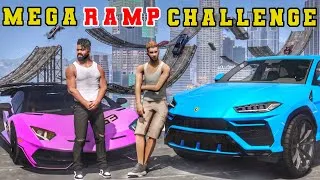 Thumbnail: Mega Ramp Challenge with Lamborghini Supercars in GTA 5! | Gta 5 Telugu