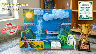 Thumbnail: REAL Working Water Cycle Model That Looks Like Nature! 🌧️☀️ || Award-Winning Science Project 🏆